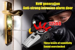 2/4PCS Security Door Stop Alarm 120DB Hotel Home Portable Security Safety Tools