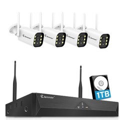 Wireless 10CH NVR 5MP WiFi CCTV IP Home Security Camera System 2-Way Audio