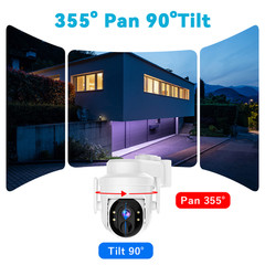 XVIM Solar Security Camera System Wireless 2K Outdoor WiFi Battery Camera CCTV