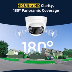ANNKE 16CH 12MP NVR 4K POE 180° View Color Security Camera System Two Way Audio