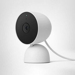 Google Nest Cam Wired 2nd Gen Indoor Security Camera Snow GA01998-US Wi-Fi