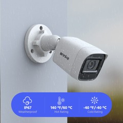 ANNKE 8CH DVR 4PC 2MP EXIR Security Camera System AI Human Detection IP67 H.265+