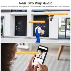 WIFI 8MP Wireless Solar Camera CCTV color Night Vision Security Surveillance