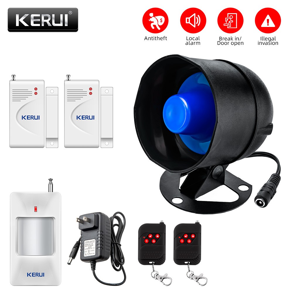 Simple DIY Wireless Security Alarm System 110dB Window Door Theft Prevention Kit