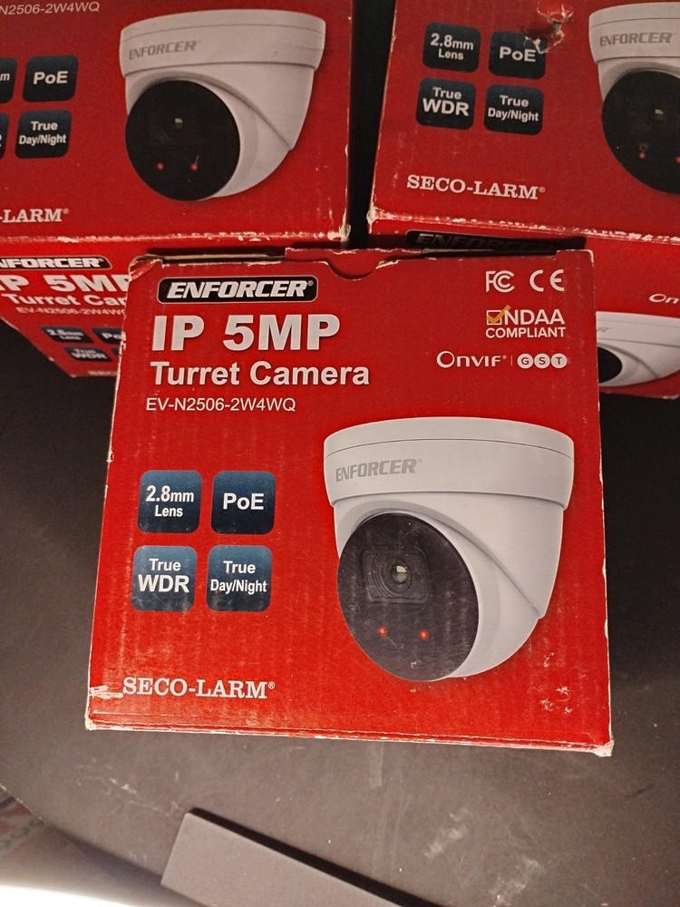 Seco-Larm EV – N2506-2W4WQ IP 5 MP Enforcer Turret Camera Lot of 3 New!