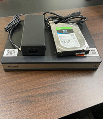 ZOSI 4K 1CH PoE NVR Recorder 2TB HDD Record Playback Remote View IP
