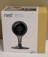 Google Nest Cam Indoor 1st Genaration Wired Security Cam Black NC1102ES