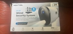 Night Owl FTD4-81-8L 12 Channel 8 Camera Wired 2K 1TB DVR Security System