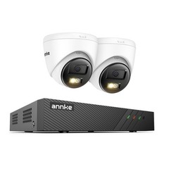 ANNKE 3K POE AI Color Night Security Camera System Two Way Audio 8CH 4K NVR IP67
