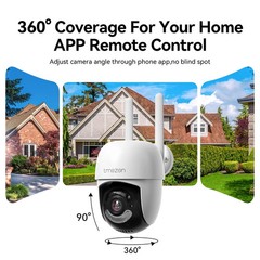 8MP Security Camera System Wireless PTZ 10CH NVR 12» Monitor WiFi Waterproof