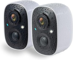 Wireless Outdoor Camera 2PCS 1080P Security Cameras WiFi Video Night Vision