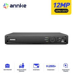 ANNKE 16CH 12MP NVR POE Video Recorder IP Network for CCTV Surveillance System