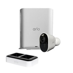 Arlo Pro 5S 2K Wireless Security System with Smart Hub & Dual Charger – White