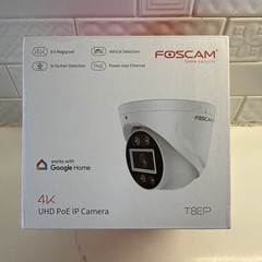 POE Foscam T8EP 4K IP Camera Spotlight Color Night Vision Alarm Siren