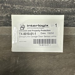 Interlogix DesignLine Garage Door Sensor White TX-8010-01-1 Free Shipping