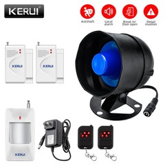Wireless Home Safety Alarm Kit 110dB Siren Magnetic Window Door Sensor