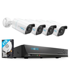 Reolink 8MP 16CH NVR 8MP POE Security IP Camera System Audio Recording 4TB HDD