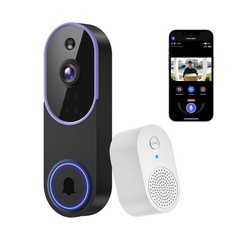 1080P Smart Wireless Video Doorbell Camera Night Vision Real-Time AI Alerts